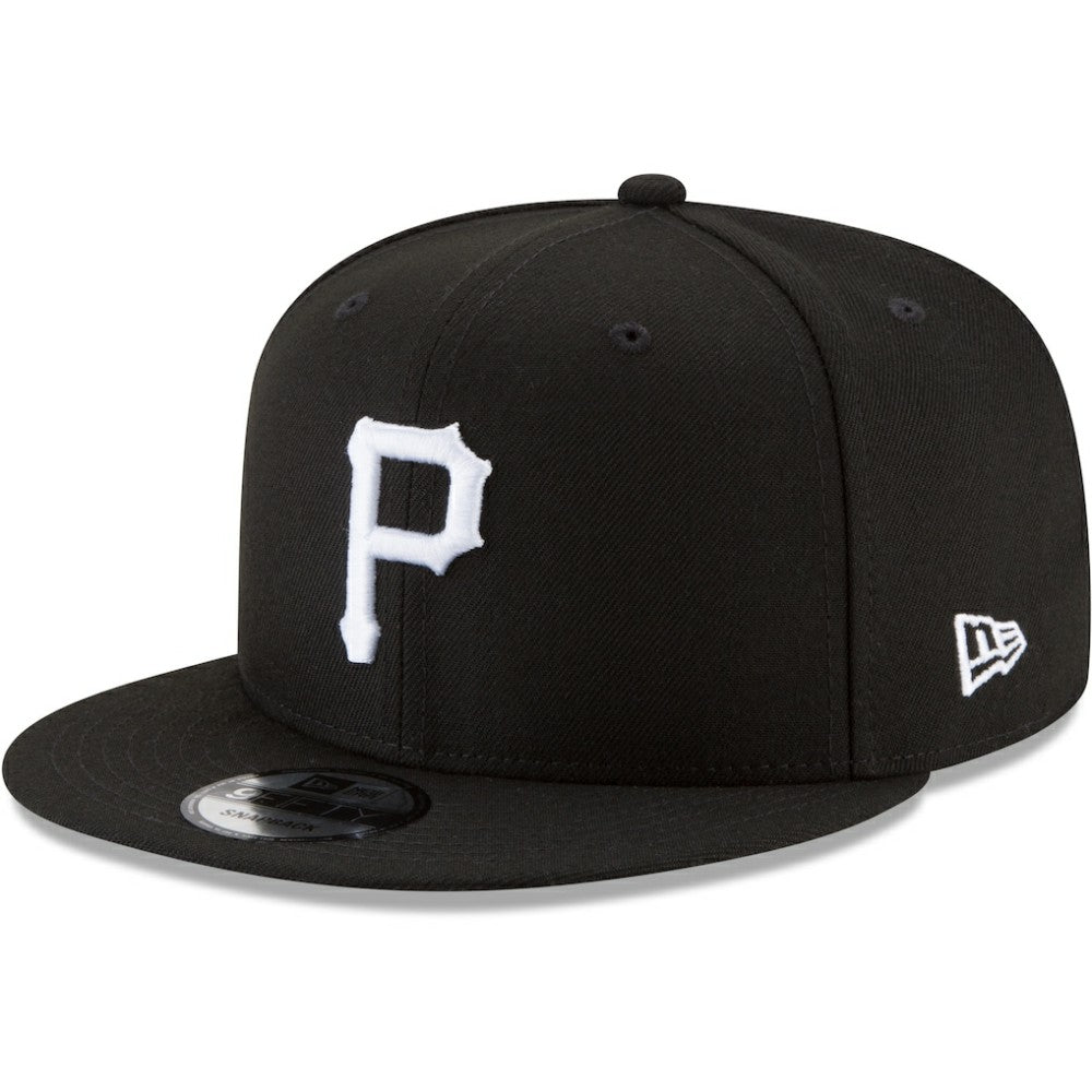 Pittsburgh Pirates Black & White 9FIFTY Snapback Hat Black | New Era