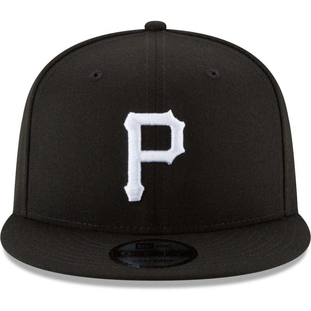 Pittsburgh Pirates Black & White 9FIFTY Snapback Hat Black | New Era