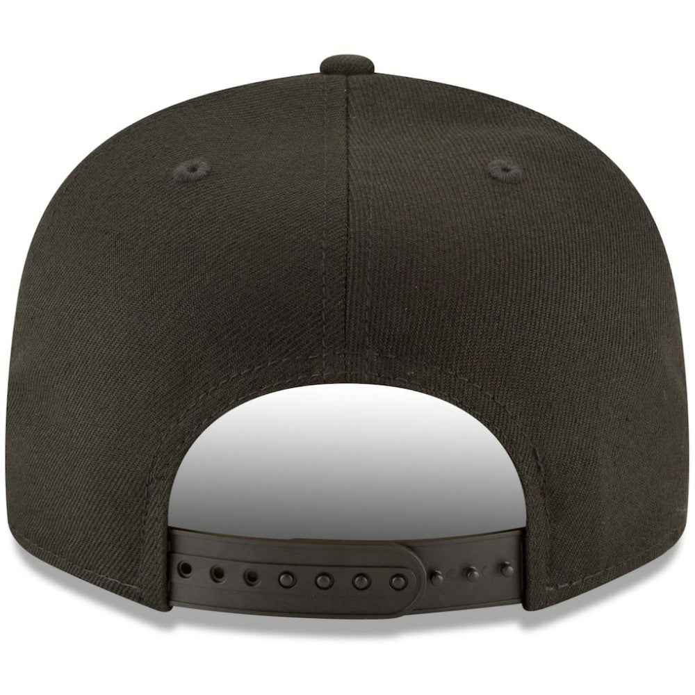 San Francisco Giants Black on Black 9FIFTY Team Snapback Adjustable Hat Black | New Era