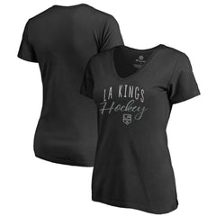 Los Angeles Kings Women's Graceful V-Neck T-Shirt Black