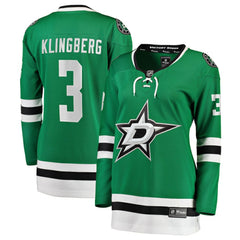 John Klingberg Dallas Stars Fanatics Women's Breakaway Player Jersey Kelly Green