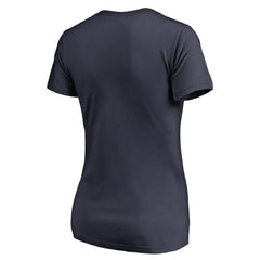 Atlanta Braves Women's We Are Icon V-Neck T-Shirt Navy