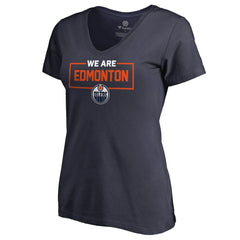 Edmonton Oilers Women's Iconic Collection V-Neck T-Shirt Navy