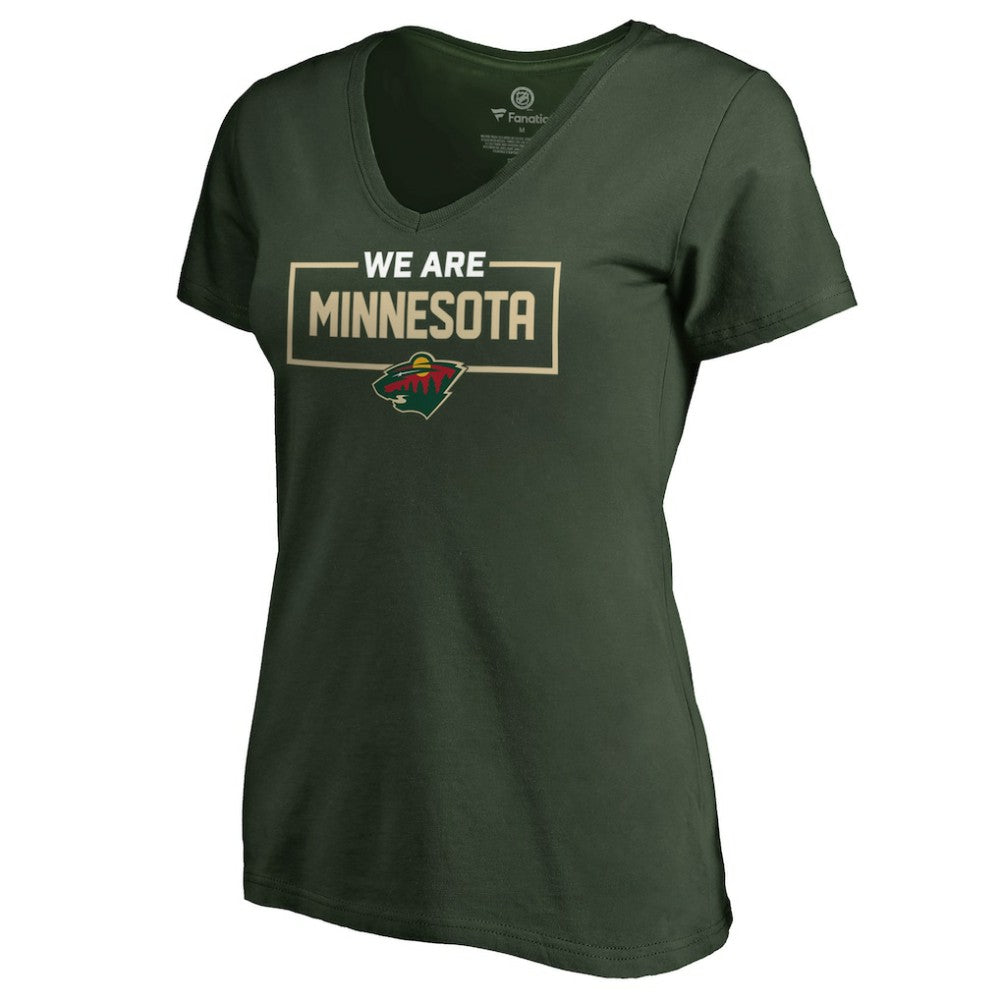 Minnesota Wild Women's Iconic Collection V-Neck T-Shirt Green