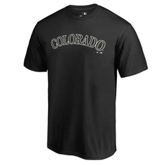 Colorado Rockies Armed Forces Wordmark T-Shirt Black