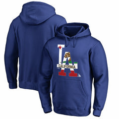 Los Angeles Dodgers Hometown Collection Cali Flag Pullover Hoodie Royal