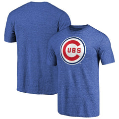 Chicago Cubs Cooperstown Collection Forbes Tri-Blend T-Shirt Heathered Royal