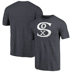 Chicago White Sox Cooperstown Collection Forbes Tri-Blend T-Shirt Heathered Navy