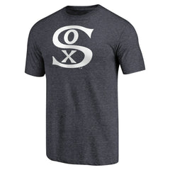 Chicago White Sox Cooperstown Collection Forbes Tri-Blend T-Shirt Heathered Navy