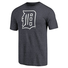 Detroit Tigers Cooperstown Collection Forbes Tri-Blend T-Shirt Heathered Navy