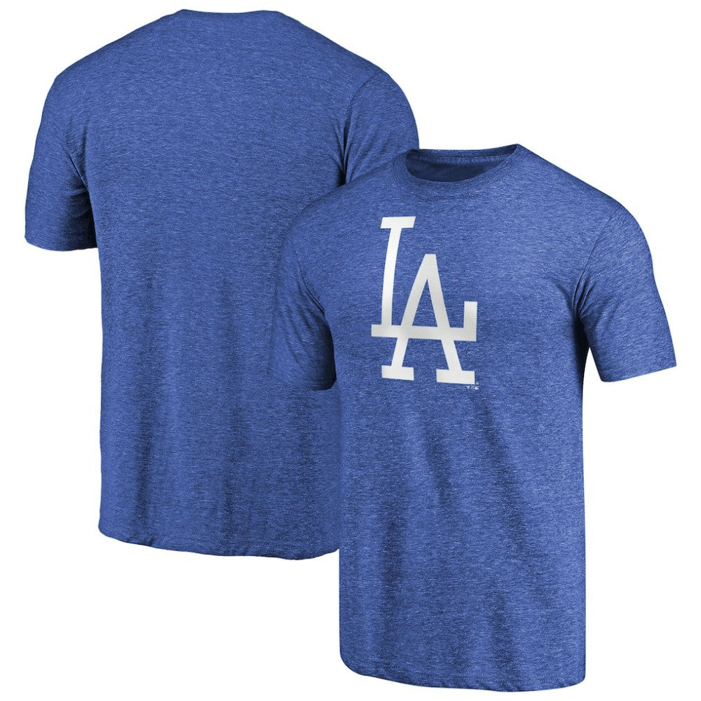 Los Angeles Dodgers Cooperstown Collection Forbes Tri-Blend T-Shirt Heathered Royal