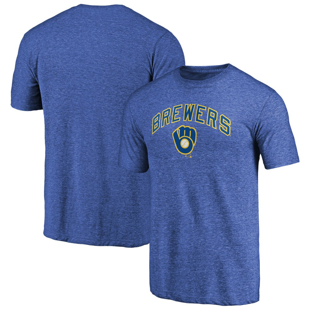 Milwaukee Brewers Vintage Cooperstown Collection Wahconah Tri-Blend T-Shirt Royal