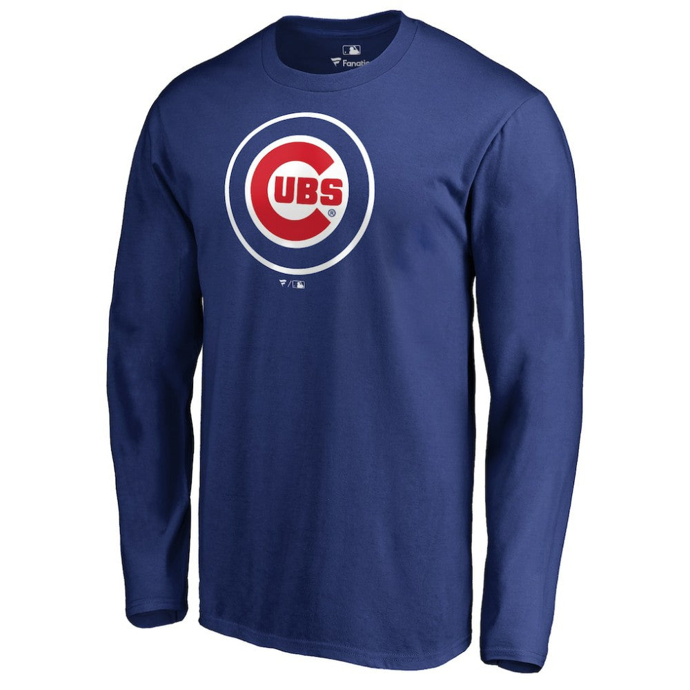 Chicago Cubs Team Wordmark Long Sleeve T-Shirt Royal