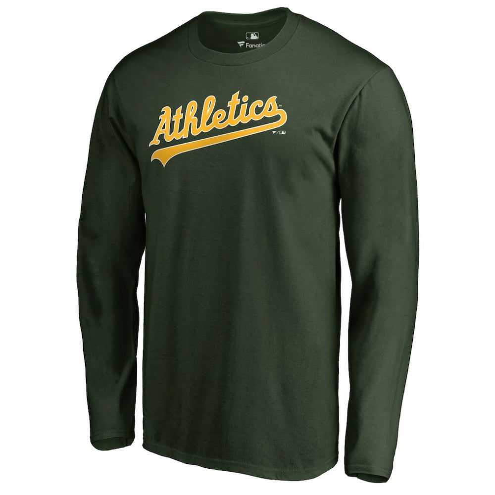 Athletics Team Wordmark Long Sleeve T-Shirt Green