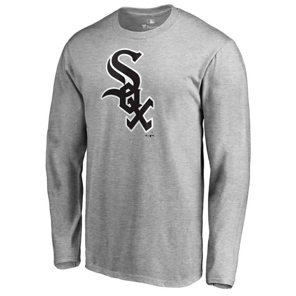 Chicago White Sox Team Wordmark Long Sleeve T-Shirt Heathered Gray