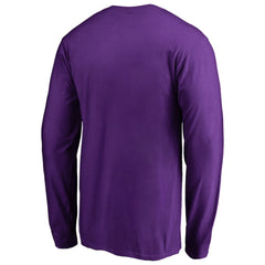 Colorado Rockies Team Wordmark Long Sleeve T-Shirt Purple