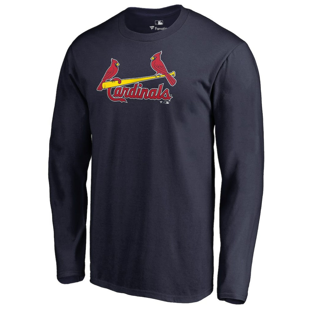 St. Louis Cardinals Team Wordmark Long Sleeve T-Shirt Navy