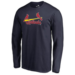 St. Louis Cardinals Team Wordmark Long Sleeve T-Shirt Navy