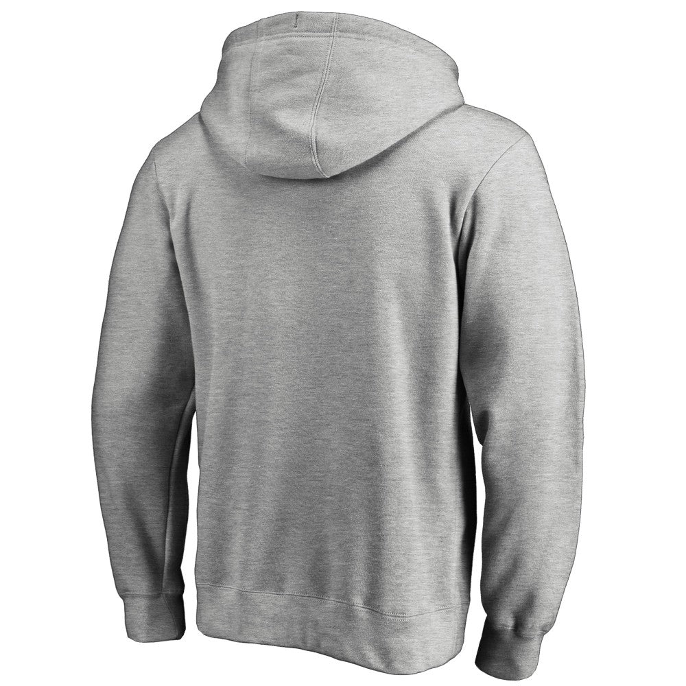Los Angeles Dodgers Official Wordmark Fitted Pullover Hoodie Heather Gray