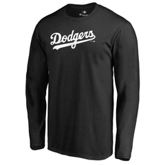 Los Angeles Dodgers Team Wordmark Long Sleeve T-Shirt Black