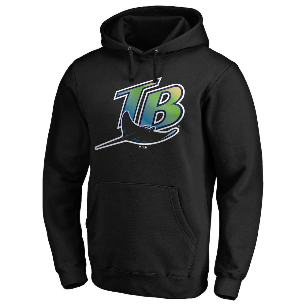 Tampa Bay Rays Vintage Cooperstown Collection Wahconah Fitted Pullover Hoodie Black