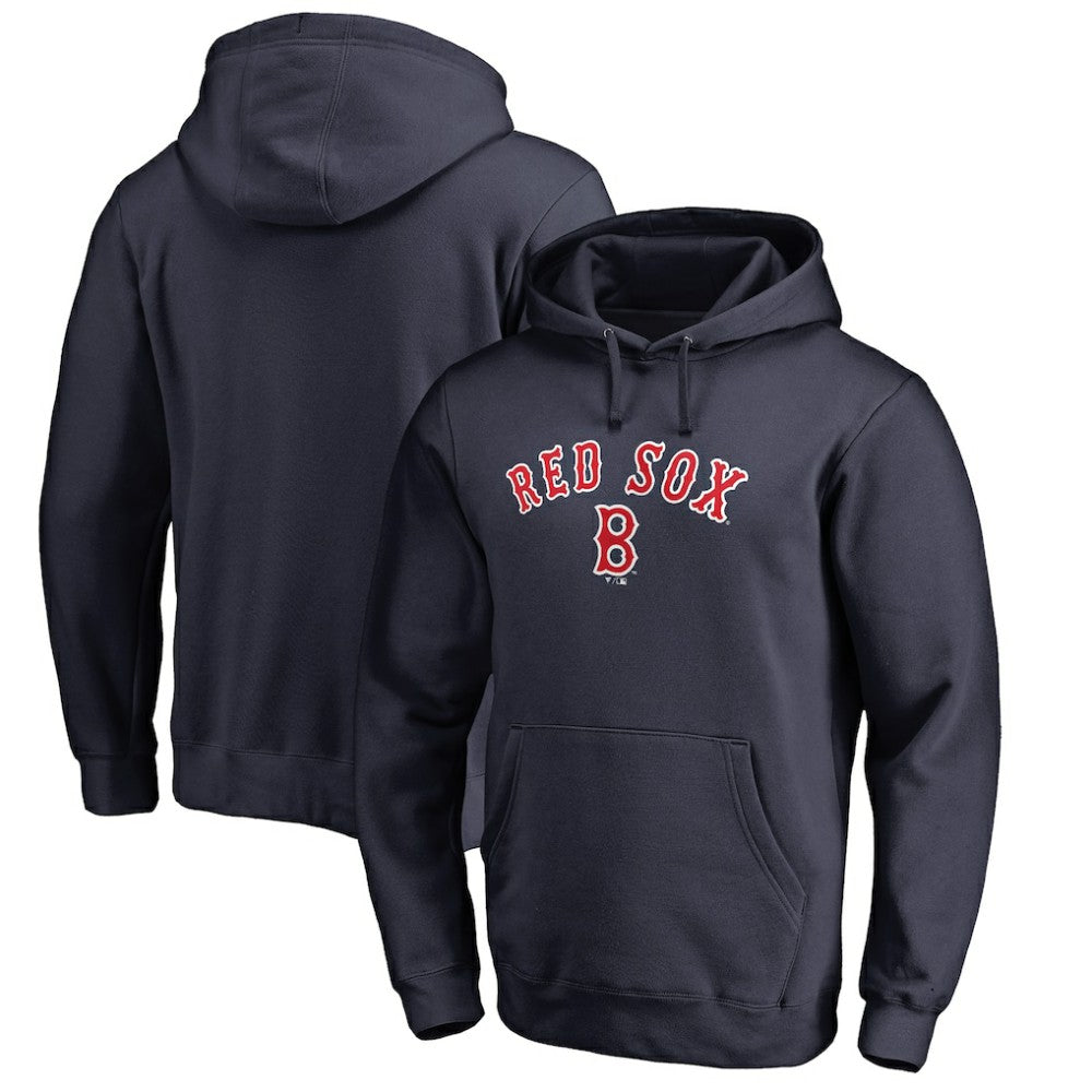 Boston Red Sox Vintage Cooperstown Collection Wahconah Fitted Pullover Hoodie Navy