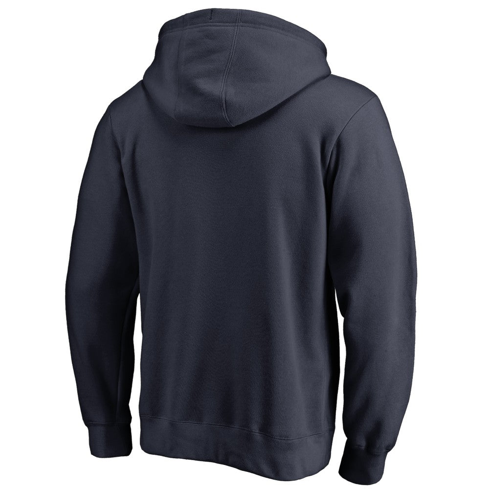 Los Angeles Angels Vintage Cooperstown Collection Wahconah Fitted Pullover Hoodie Navy