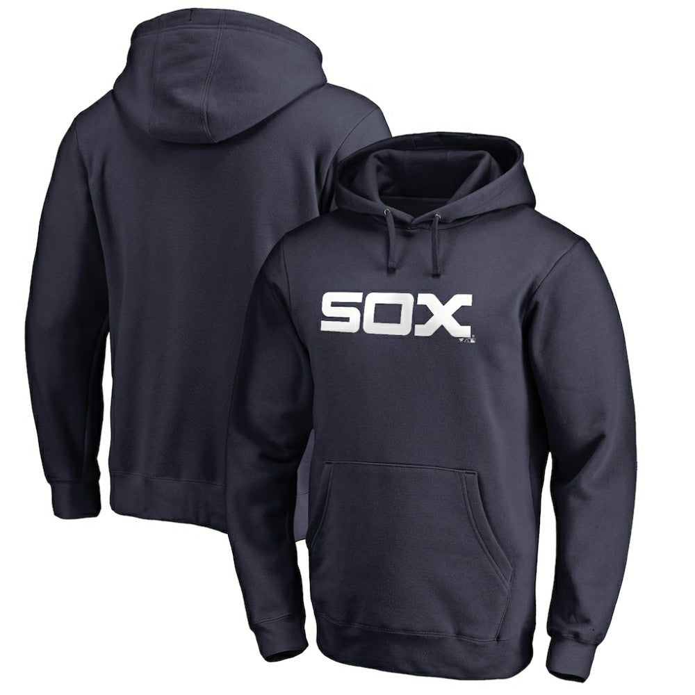 Chicago White Sox Vintage Cooperstown Collection Wahconah Fitted Pullover Hoodie Navy