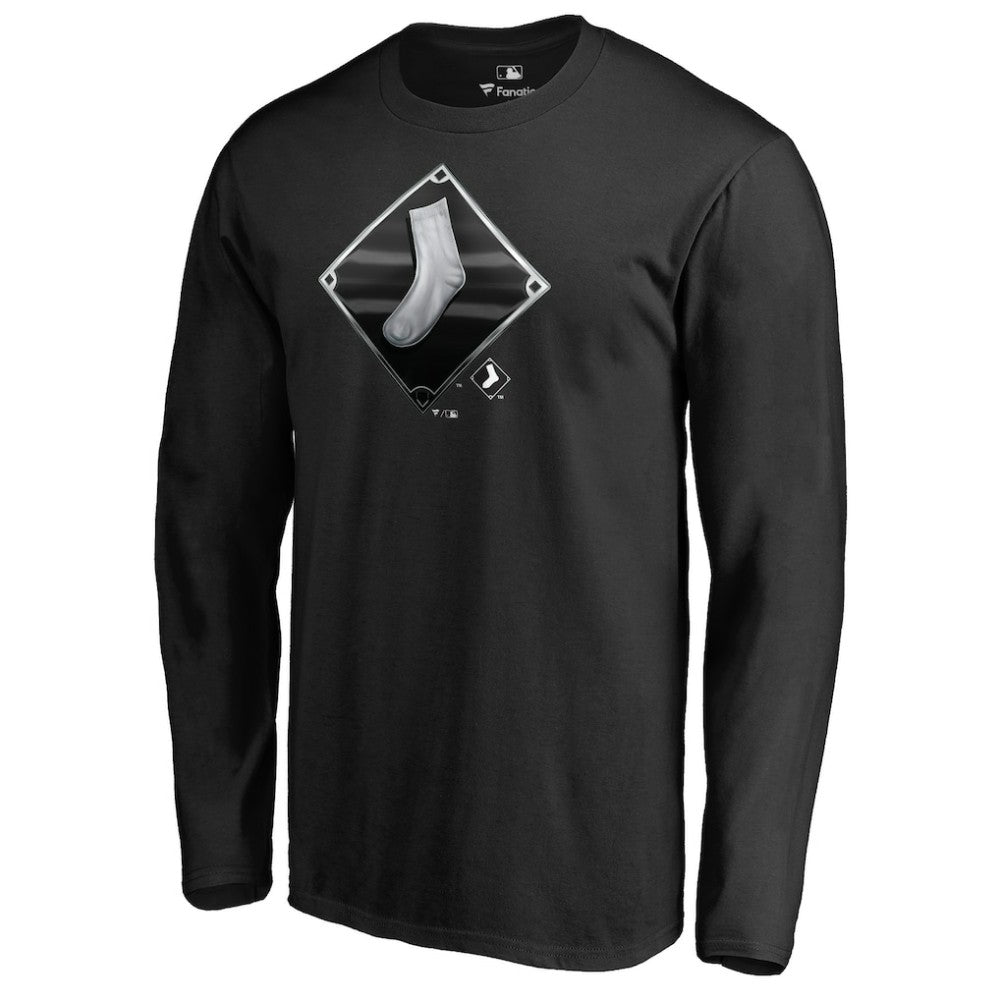 Chicago White Sox Midnight Mascot Long Sleeve T-Shirt Black