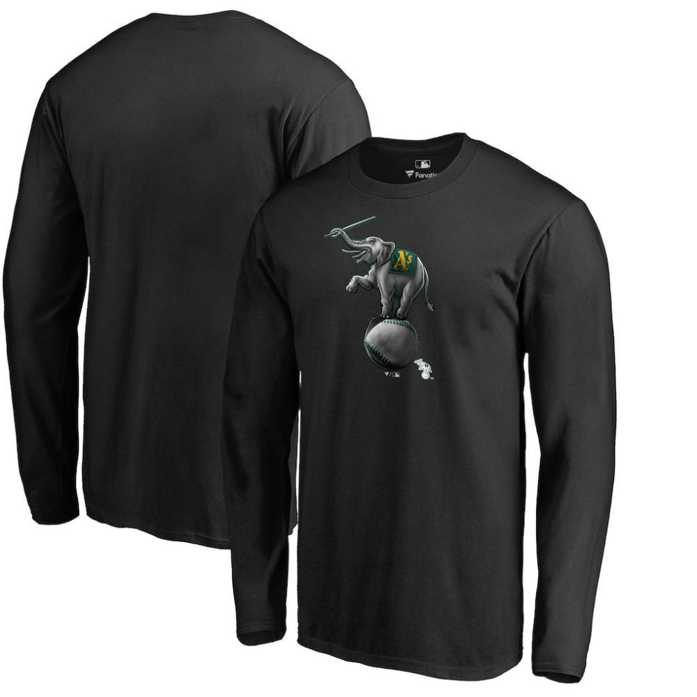 Athletics Midnight Mascot Long Sleeve T-Shirt Black