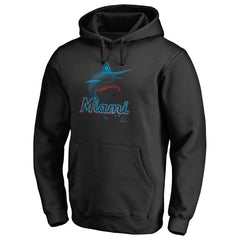 Miami Marlins Midnight Mascot Pullover Hoodie Black