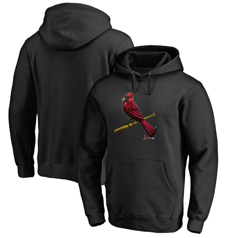 St. Louis Cardinals Midnight Mascot Pullover Hoodie Black