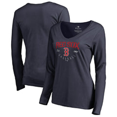 Boston Red Sox Women's Live For It Long Sleeve T-Shirt Navy