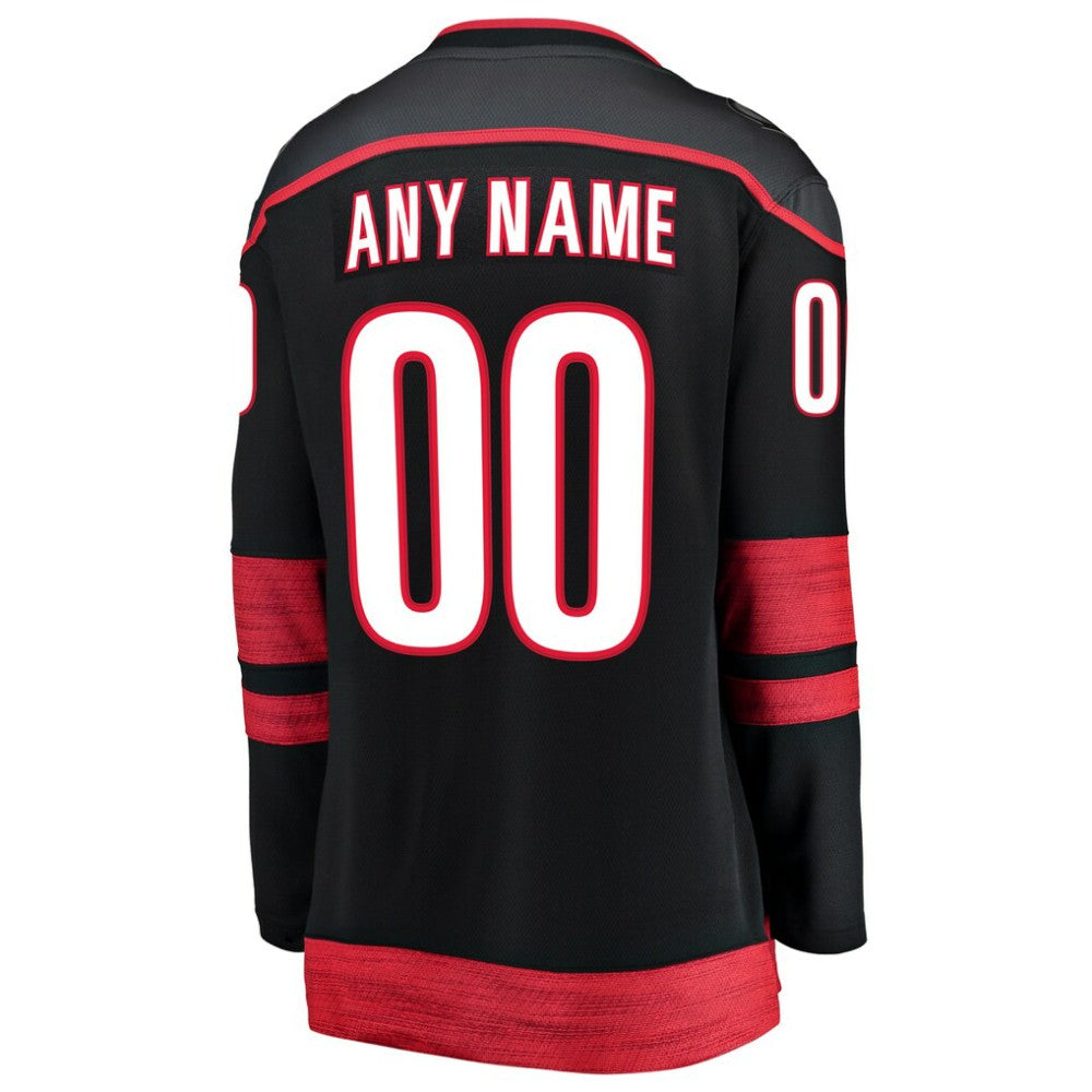 Carolina Hurricanes Fanatics Women's Home Breakaway Custom Jersey Black