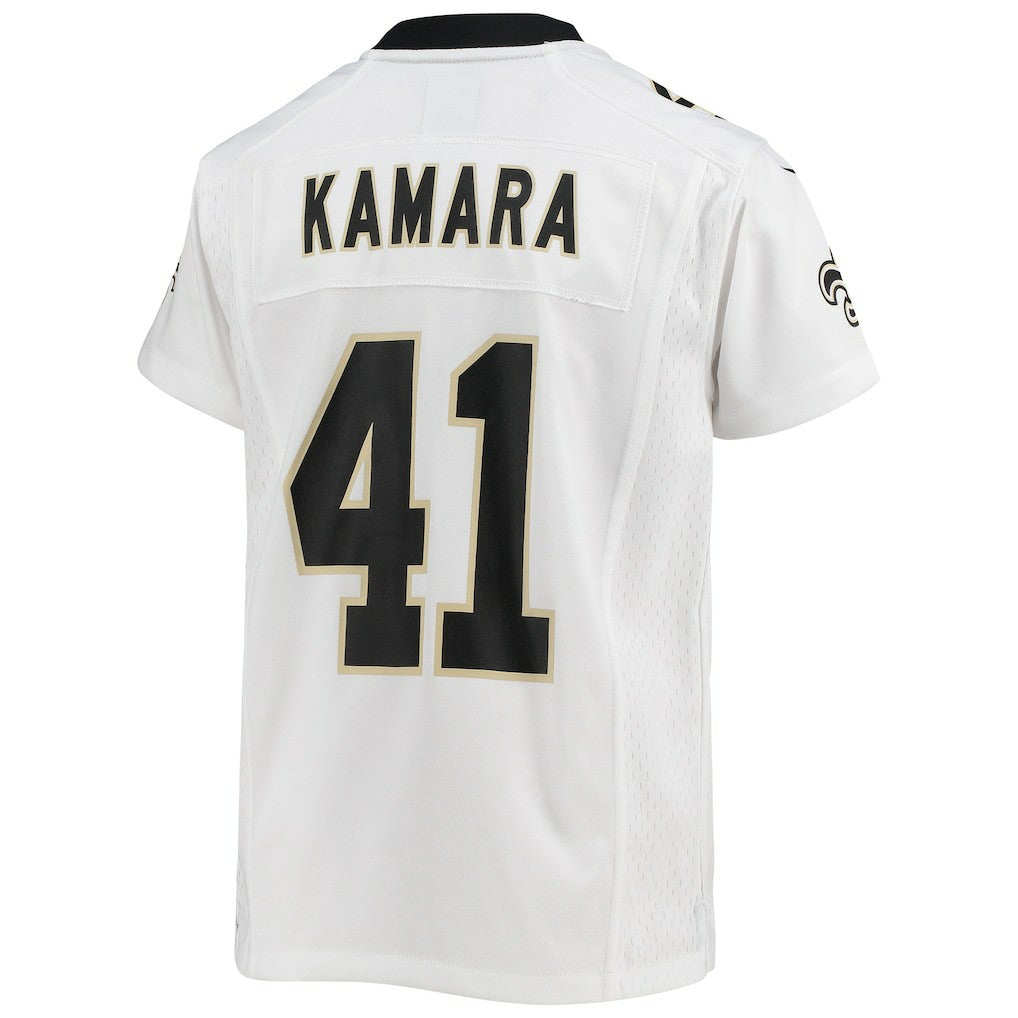 Alvin Kamara New Orleans Saints Youth Game Jersey - White
