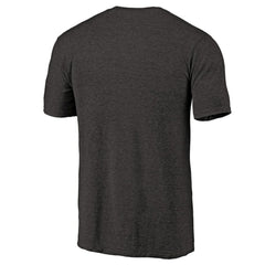 New Jersey Devils Primary Logo Left Chest Distressed Tri-Blend T-Shirt Black