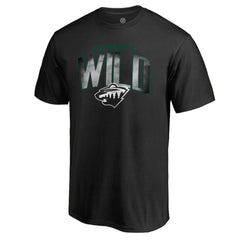 Minnesota Wild Arch Smoke T-Shirt Black
