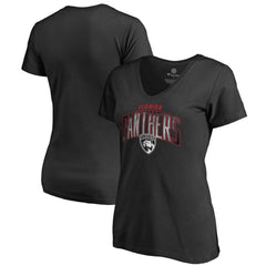 Florida Panthers Women's Arch Smoke V-Neck T-Shirt Black