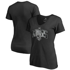 Los Angeles Kings Women's Arch Smoke V-Neck T-Shirt Black
