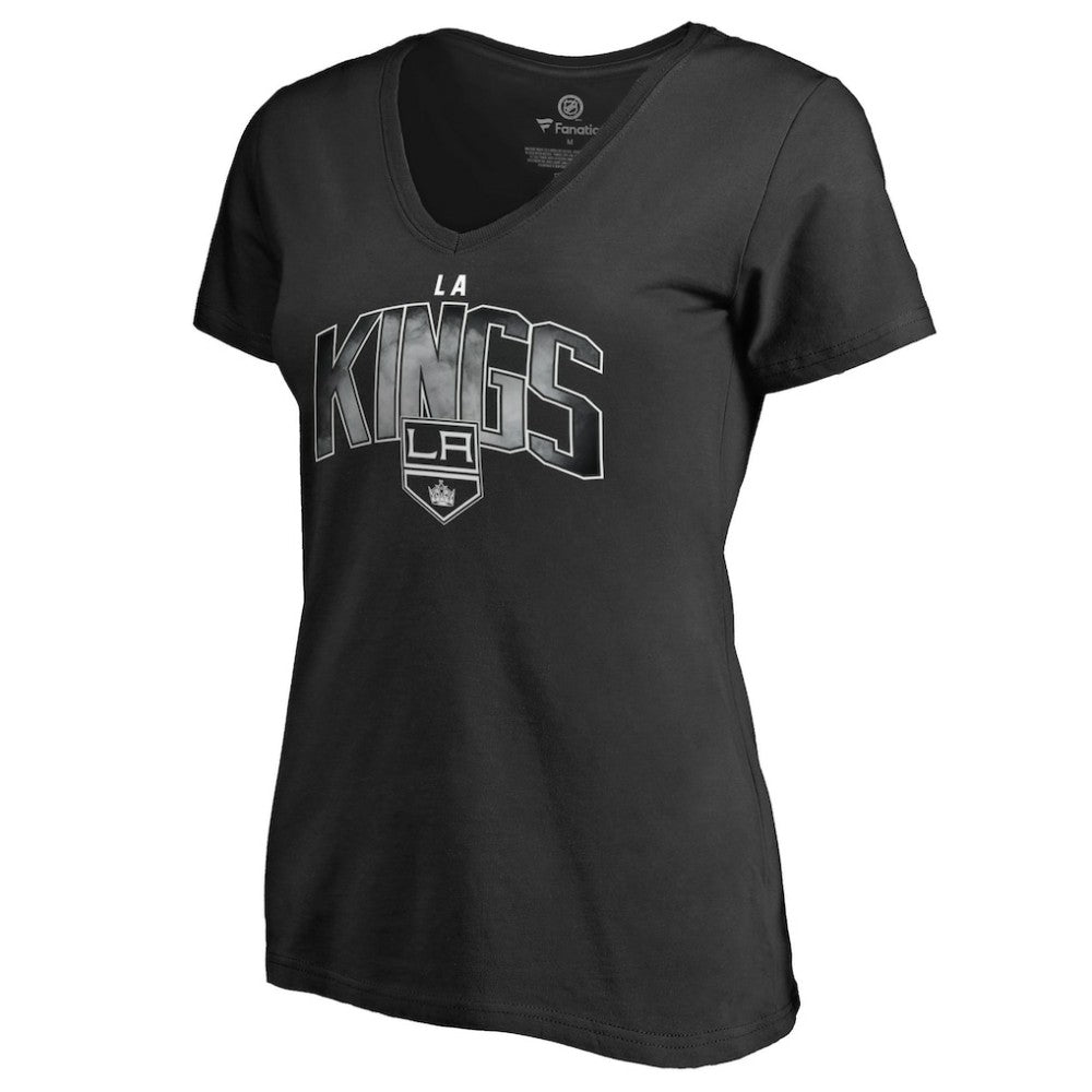 Los Angeles Kings Women's Arch Smoke V-Neck T-Shirt Black
