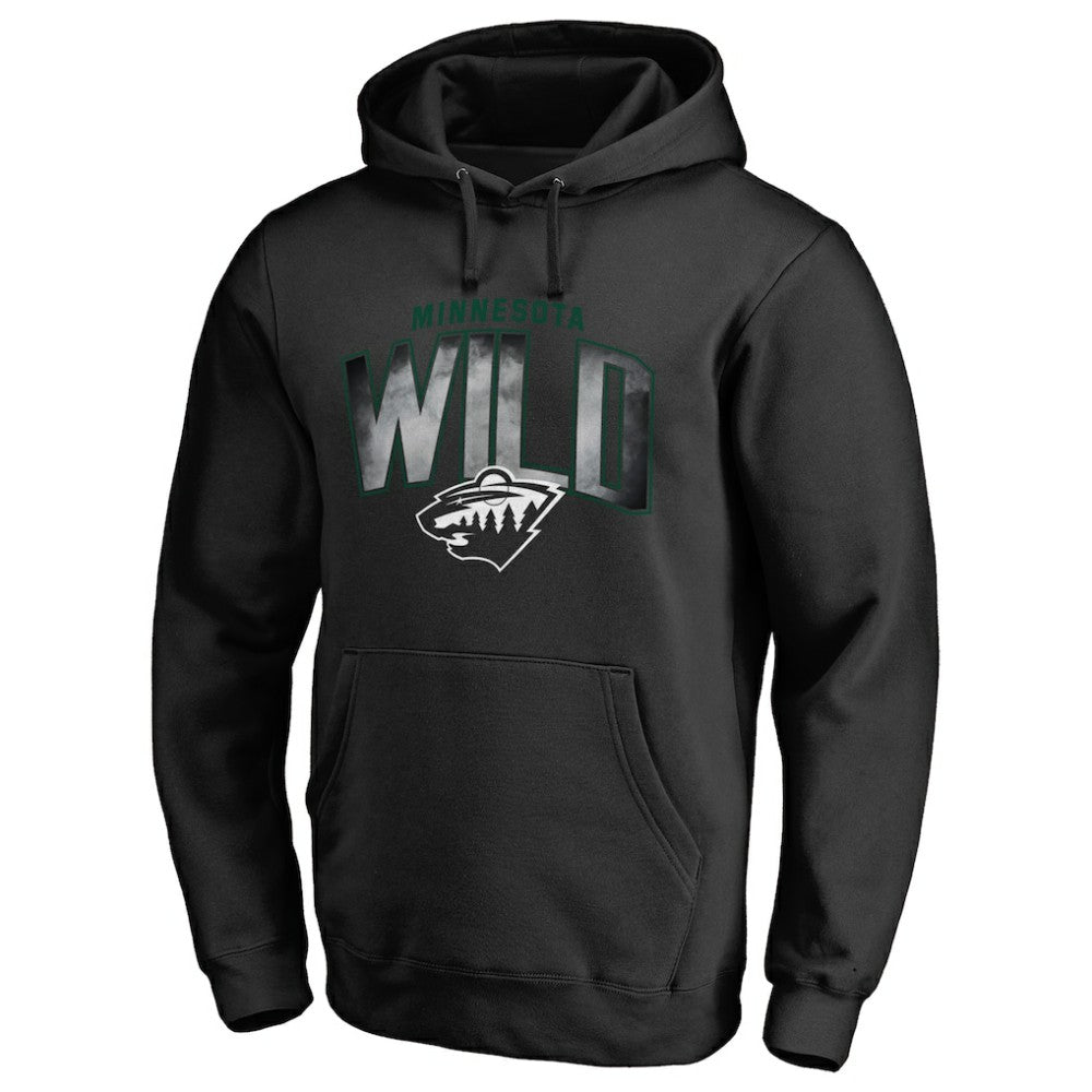 Minnesota Wild Arch Smoke Pullover Hoodie Black