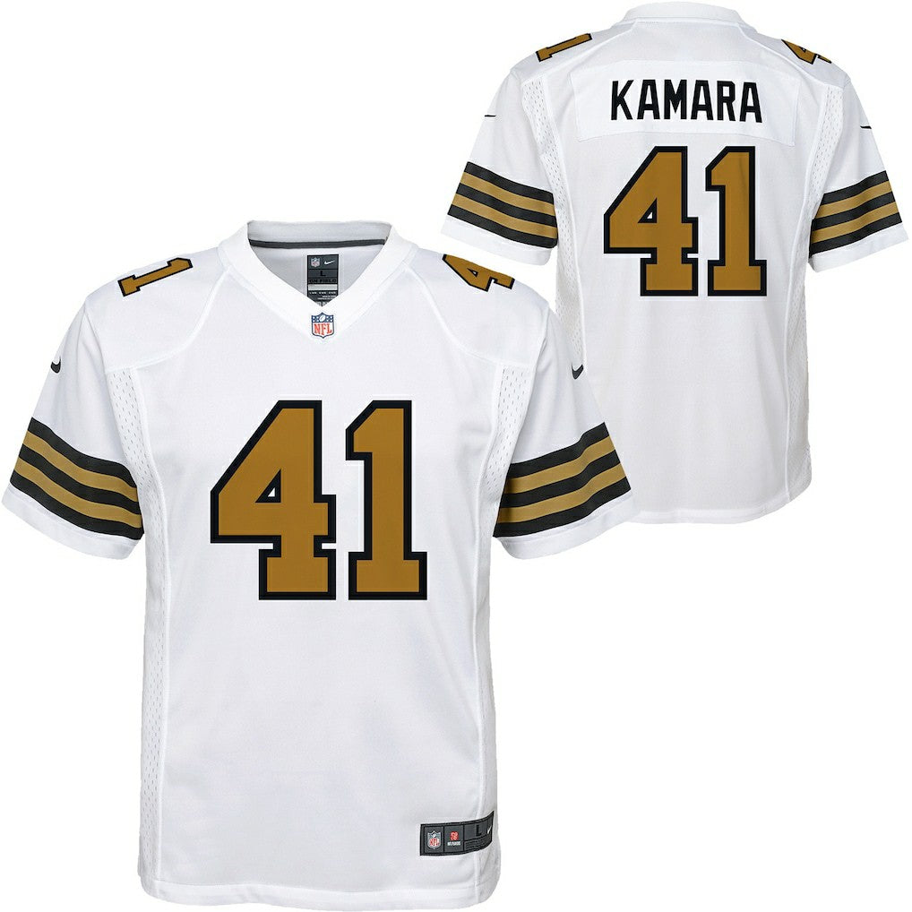 Alvin Kamara New Orleans Saints Youth Game Jersey - White