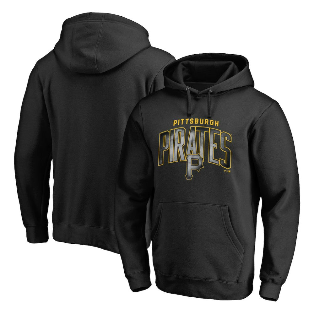 Pittsburgh Pirates Arch Smoke Pullover Hoodie Black