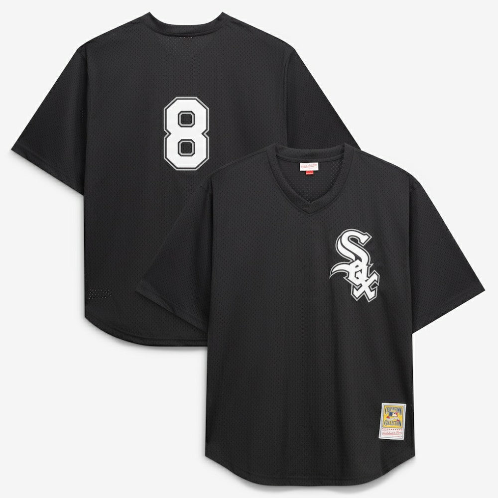 Bo Jackson Chicago White Sox Cooperstown Collection Big & Tall Mesh Batting Practice Jersey Black | Mitchell & Ness