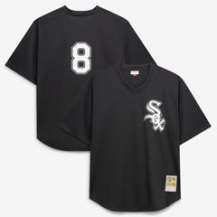 Bo Jackson Chicago White Sox Cooperstown Collection Big & Tall Mesh Batting Practice Jersey Black | Mitchell & Ness