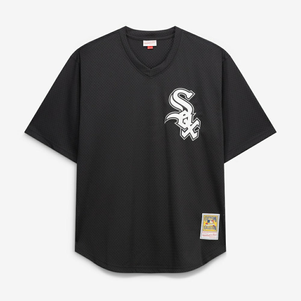 Bo Jackson Chicago White Sox Cooperstown Collection Big & Tall Mesh Batting Practice Jersey Black | Mitchell & Ness