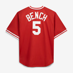 Johnny Bench Cincinnati Reds Cooperstown Collection Big & Tall Mesh Batting Practice Jersey Red | Mitchell & Ness