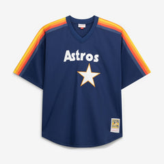 Nolan Ryan Houston Astros Cooperstown Collection Big & Tall Mesh Batting Practice Jersey Navy | Mitchell & Ness