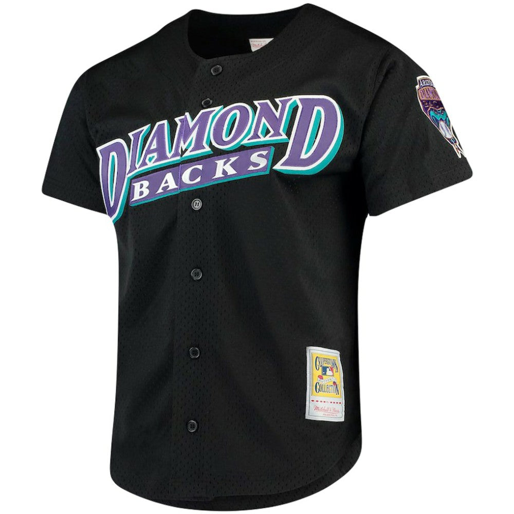 Randy Johnson Arizona Diamondbacks Big & Tall Cooperstown Mesh Batting Practice Jersey - Black