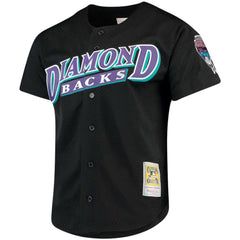 Randy Johnson Arizona Diamondbacks Big & Tall Cooperstown Mesh Batting Practice Jersey - Black